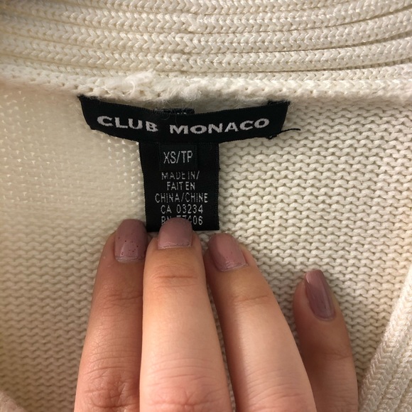 Club Monaco cropped cardigan - Picture 3 of 8